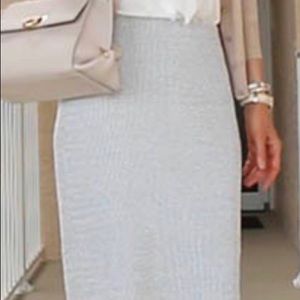 Banana Republic light blue stretch pencil skirt